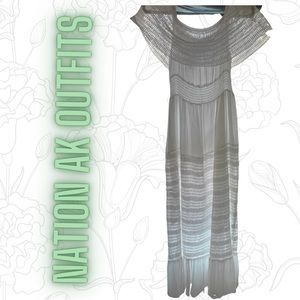 NWT long white women’s dress